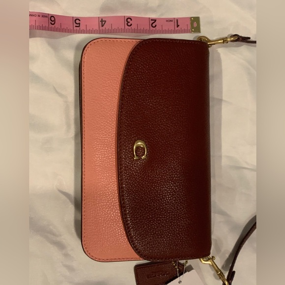 Coach Pink Leather Crossbody Bag - Picture 9 of 9